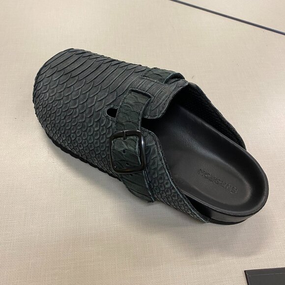 The Shoe Surgeon SURGEON MULE Luxe Black Python / 8M/9.5W - Picture 1 of 6